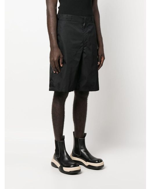 Prada Black Knee-length Bermuda Shorts for men