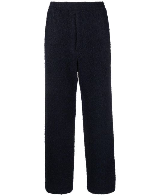 Auralee Blue Straight-leg Trousers - Men's - Wool/cupro/alpaca for men