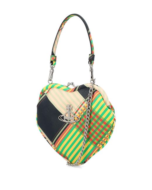 Vivienne Westwood Green Multicolour Belle Heart Mini Bag