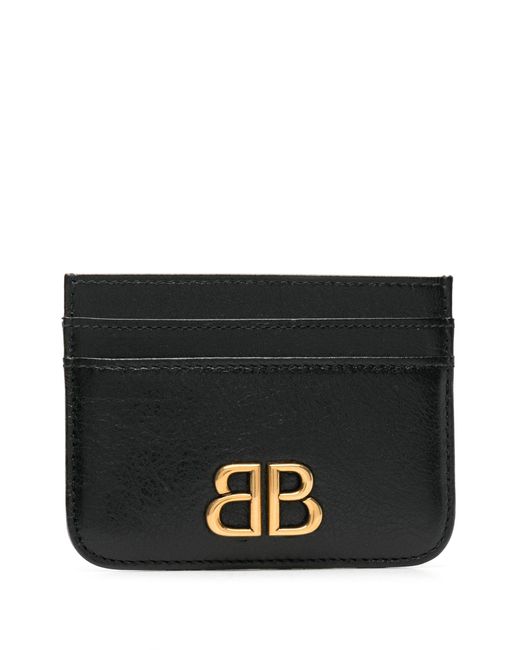 Balenciaga Black Monaco Leather Card Holder