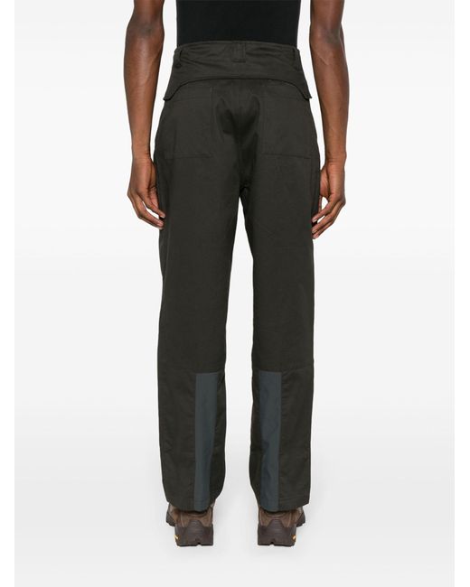 GR10K Black Straight-leg Cotton Trousers - Men's - Cotton for men