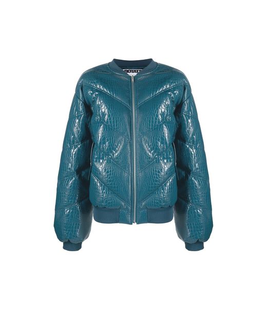 ROTATE BIRGER CHRISTENSEN Blue Inary Quilted Puffer Jacket | Lyst