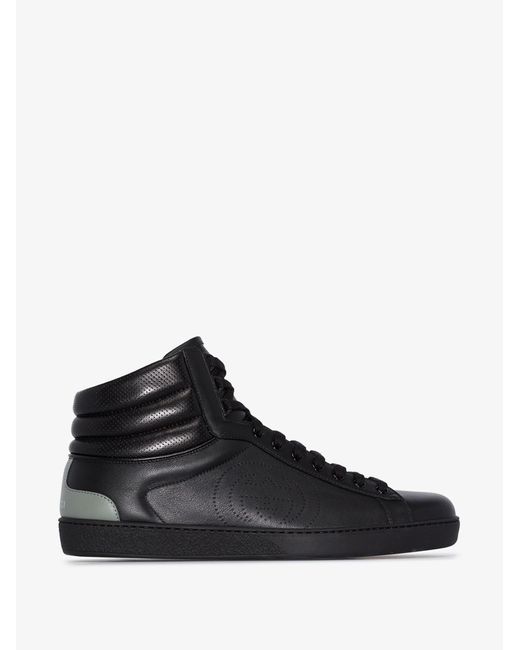 Gucci Black High-top Ace Sneaker for men