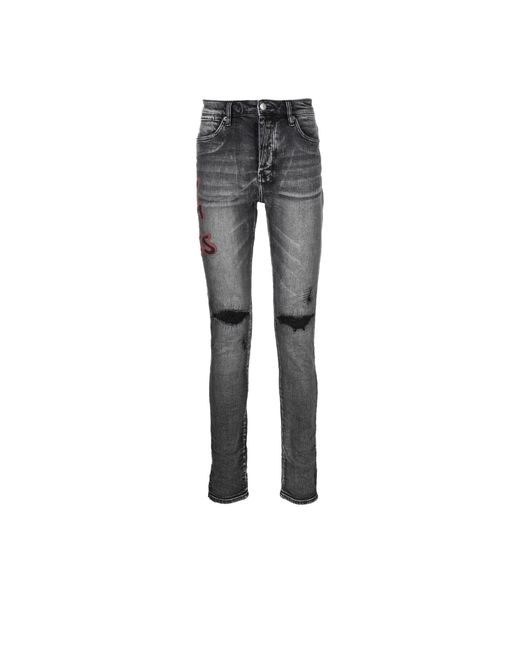 Ksubi Denim Grey Van Winkle Spray Skinny Jeans in Gray for Men Lyst