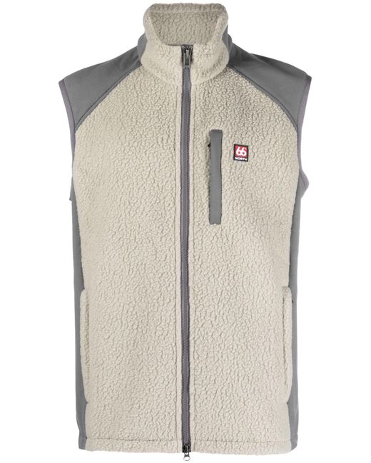 66 North Natural Grey Tindur Fleece Vest - Men's - Polyester for men