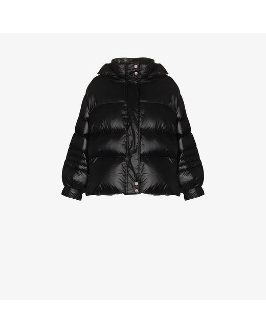 Frankie Shop Black Val Boxy Puffer Jacket