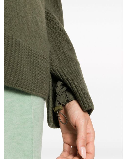 Moncler Green Roll-neck Wool Sweater