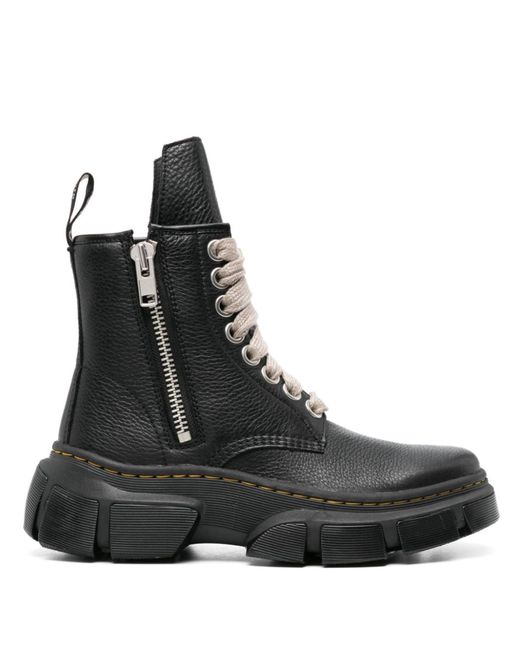 Rick Owens Black X 1460 Leather Boots for men