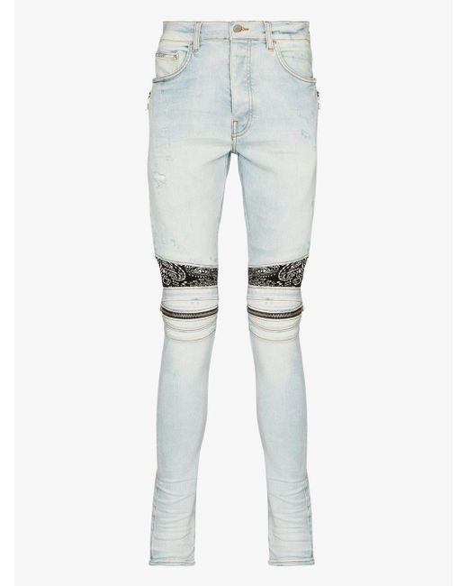 amiri jeans blue patch