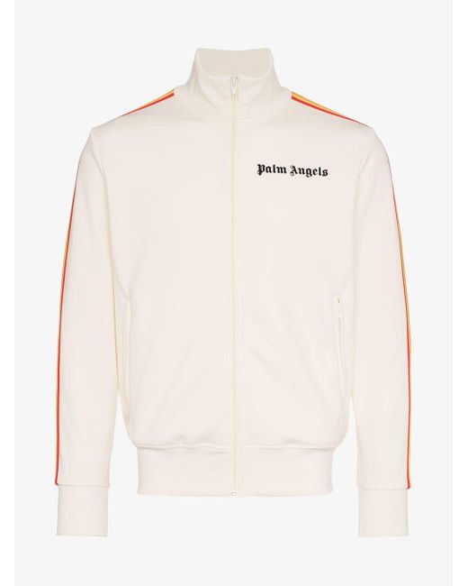 Palm Angels Rainbow Stripe Tracksuit Jacket in White for Men Lyst