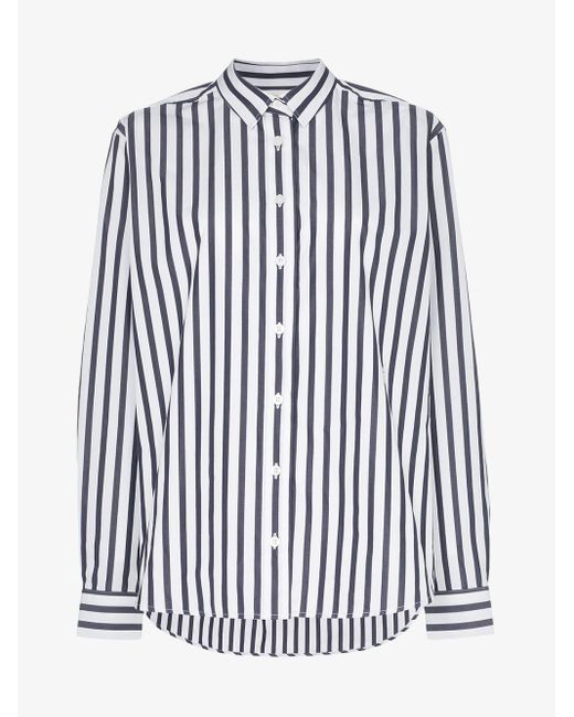 Totême  Blue Totême Capri Striped Cotton Shirt