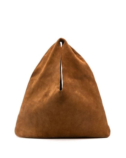 The Row Brown Small Bindle Tote Bag