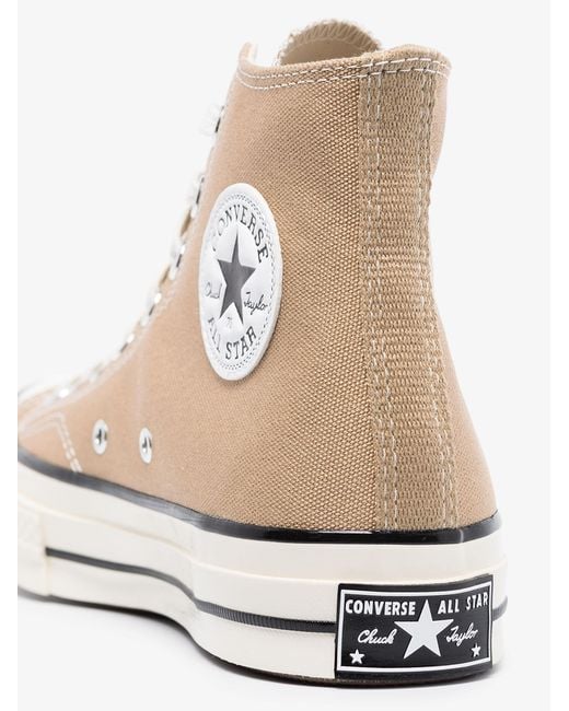 Converse Beige Chuck 70 High Top Sneakers in Brown | Lyst