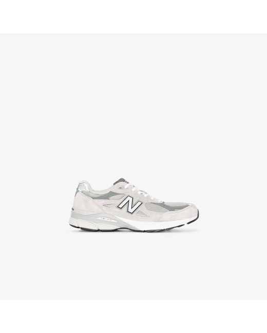 new balance gray made in usa 990v3 core sneakers