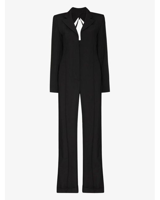 Jacquemus La Combinaison Costume Jumpsuit in Black | Lyst