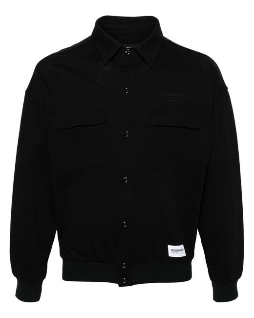 Neighborhood Black Cotton Shirt Jacket for men