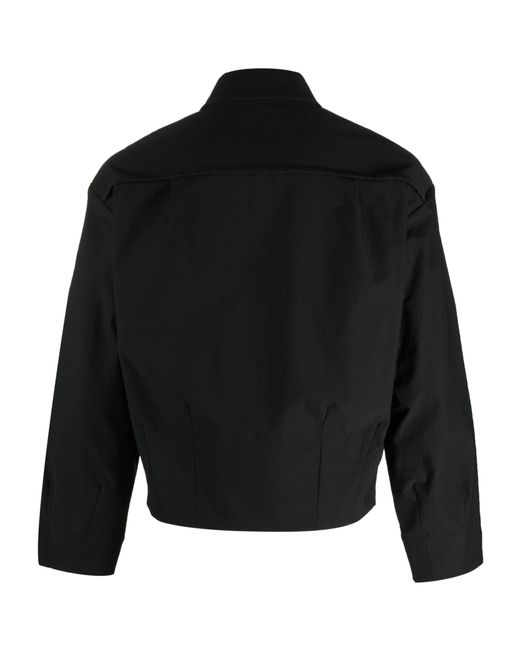 Kiko Kostadinov Murad Asymmetric Zip-up Jacket in Black for