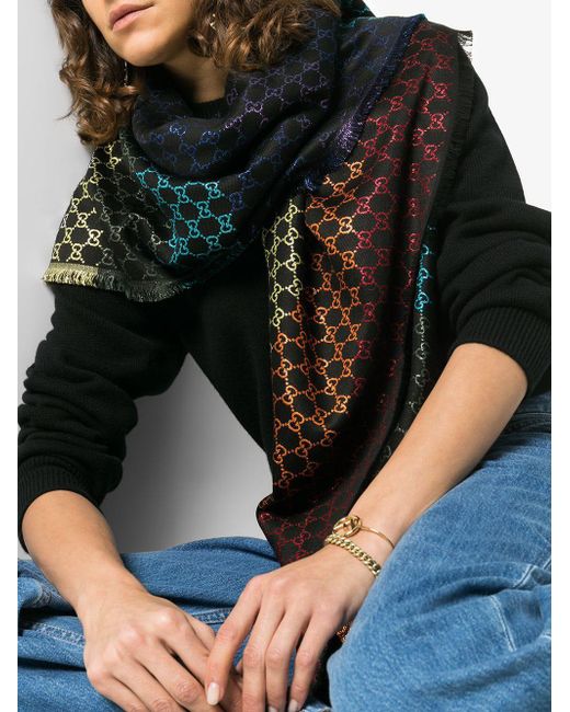 Gucci gg hotsell jacquard scarf