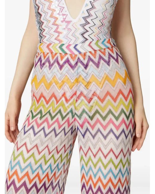 Missoni White Elasticated-Waistband Trousers