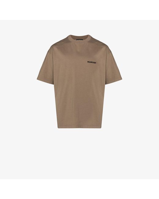 balenciaga brown tshirt