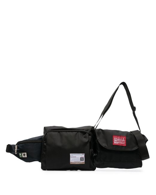 Maison Mihara Yasuhiro Black Multi-pouch Belt Bag - Men's - Nylon/polypropylene/cotton for men