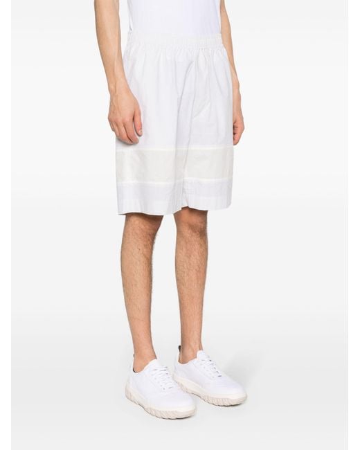 Craig Green White Barrel Cotton Shorts for men