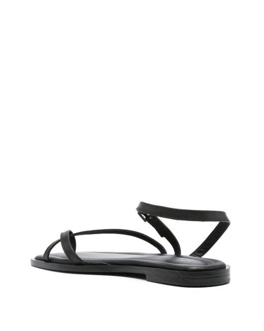 A.Emery Black Lucia Buckle-Fastening Leather Sandals