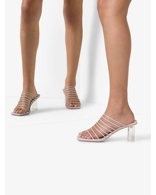 Rejina Pyo White Zoe 60 Multi-Strap Sandals