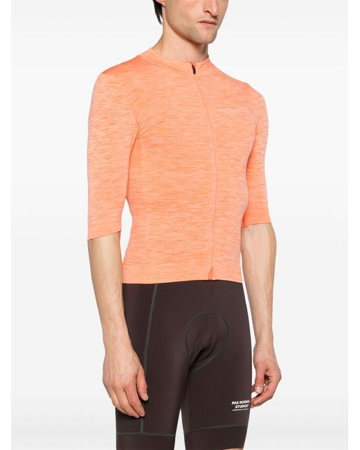 Pas Normal Studios Orange Escapism Jersey Cycling Top - Men's - Fabric for men