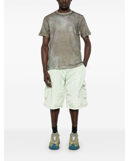 Charlie Constantinou Green Technical Shorts for men