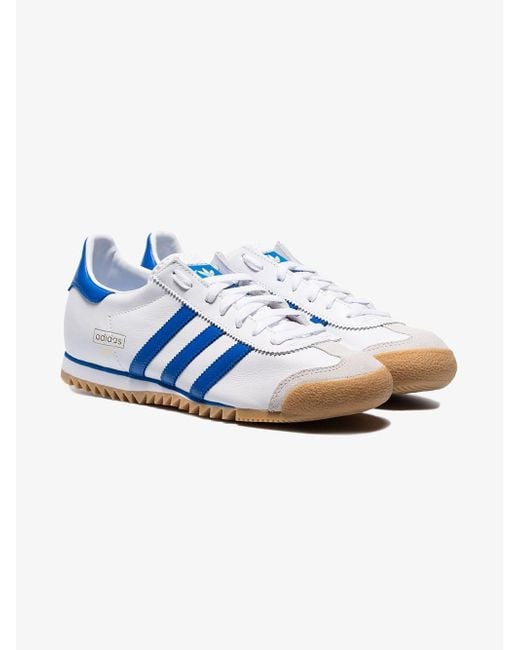 adidas Leather Originals White And Blue Rom Sneakers for Men | Lyst UK