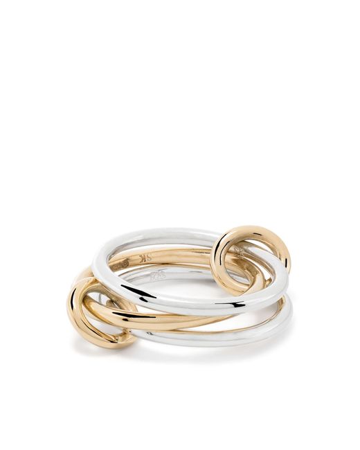 Spinelli Kilcollin White 18k Yellow Gold And Sterling Solarium Sy Ring - Women's - 18kt Gold/sterling