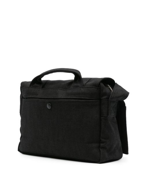 Porter-Yoshida and Co Black Smokey Canvas Shoulder Bag for men