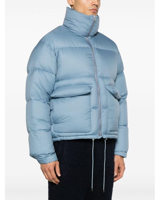 AURALEE Super Light Nylon Ripstop Puffer Jacket in Blue for Men | Lyst