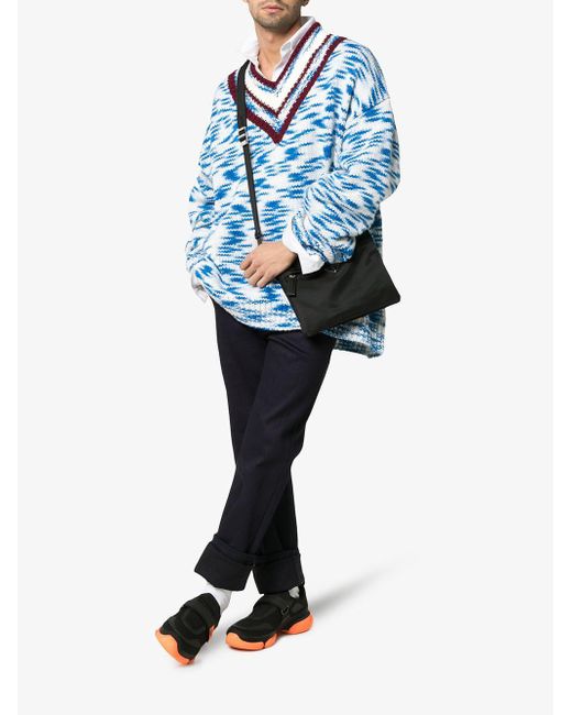 Prada Synthetic Black And Orange Cloudbust Sole Detail ...