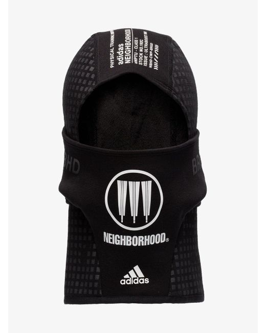adidas X Neighborhood Black Logo Balaclava for Men | Lyst