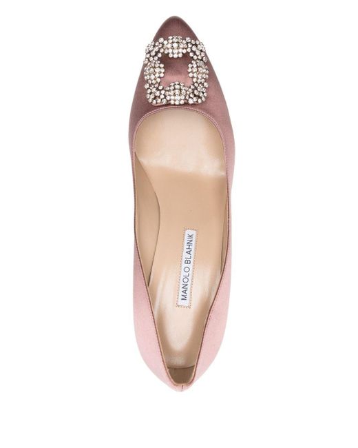 Manolo Blahnik Pink 70Mm Hangisi Pumps
