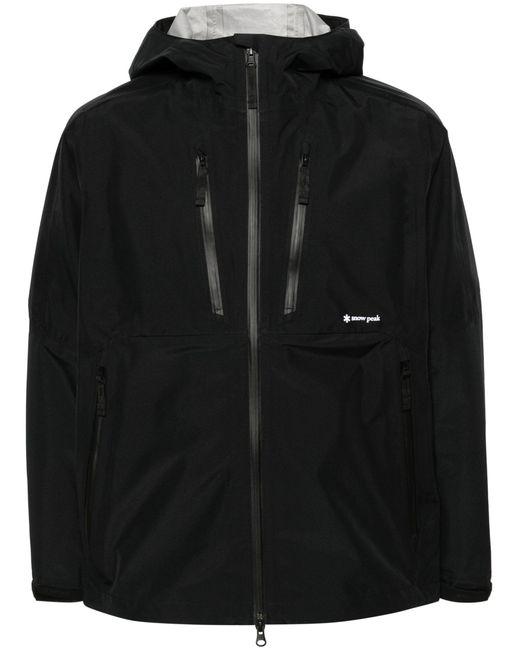 Snow Peak Black Gore-tex Hooded Jacket - Men's - Polyester for men