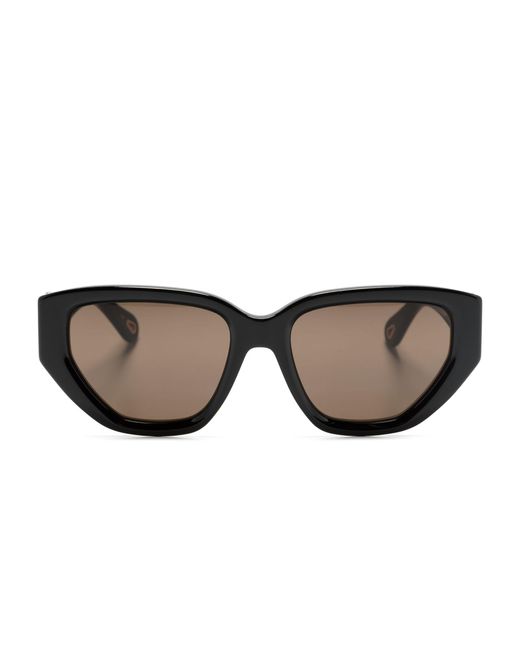 Chloé Black Marcie Cat-eye Sunglasses