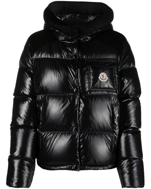 Moncler Fache Down Puffer Jacket in Black | Lyst
