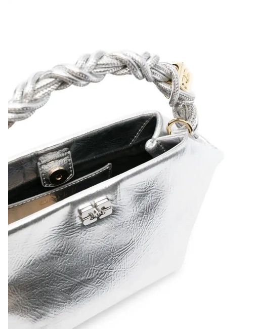 Ganni White Bou Mini Bag