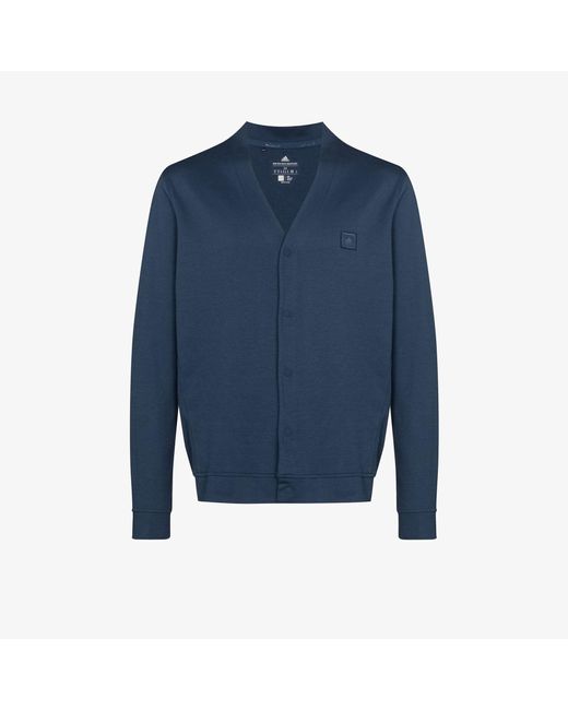 Cotton Blue Go-to Logo Cardigan for Men 