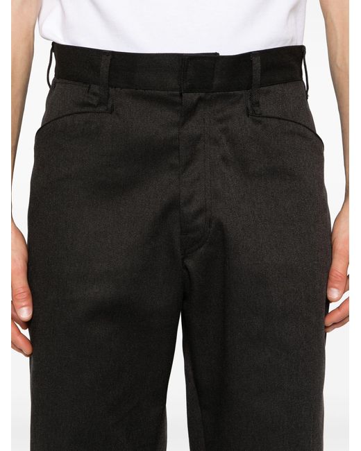 Neighborhood Black Mid-waist Straight Trousers for men