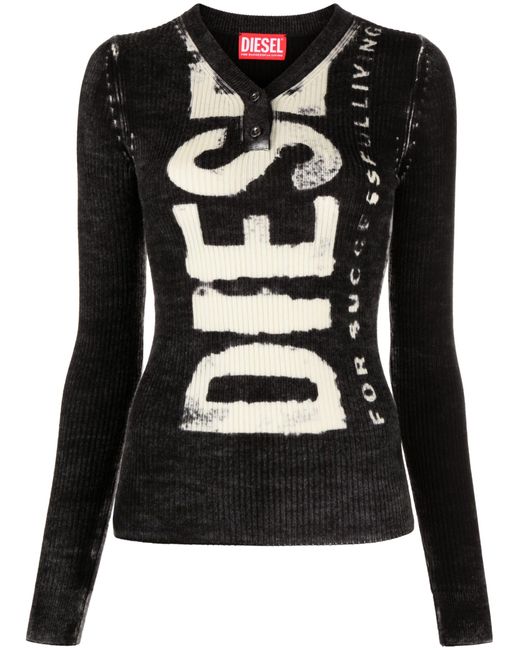 DIESEL Black M-arita Logo-print Sweater