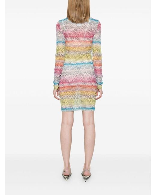 Missoni Zigzag Print Mini Dress in White Lyst UK