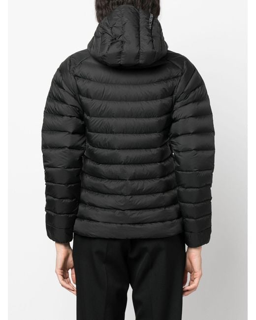 Arc'teryx Black Hooded Puffer Jacket