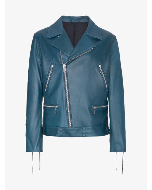 Yohji Yamamoto Blue Riders Leather Jacket for men