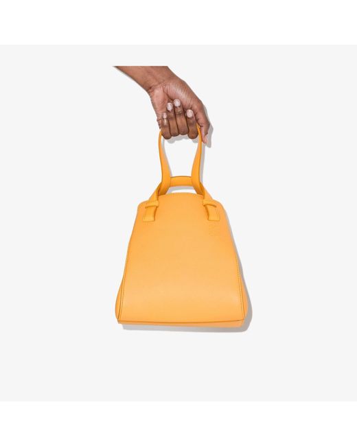 Loewe Orange Hammock nugget Leather Tote Bag