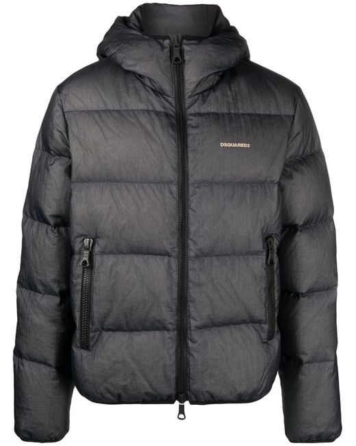 DSquared² Black Down Filled Padded Jacket - Men's - Feather Down/polyamide for men