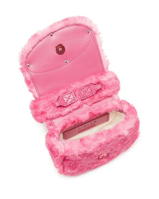 DIESEL Pink 1dr Fluffy Mini Tote Bag